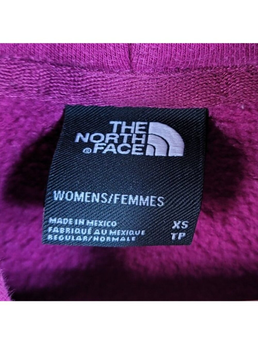 The North Face Women Logo Hoodie Pink XS Sweatshirt Pullover Long Sleeve READ - Picture 7 of 9